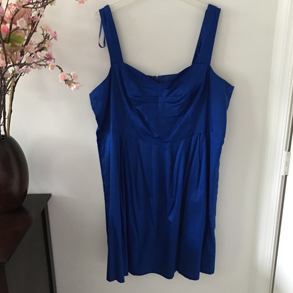 Donna Ricco Sleeveless Blue Dress Size 22W